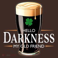 St Patrick's Day Hello Darkness My Old Friend Dark Beer Lover T-Shirt thumb 7