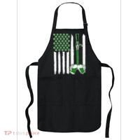 St. Patrick's Day Beer Tap USA American Flag Apron thumb 0