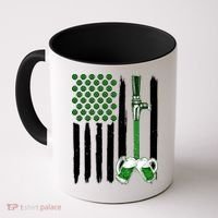 St. Patrick's Day Beer Tap USA American Flag Coffee Mug thumb 0