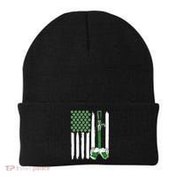 St. Patrick's Day Beer Tap USA American Flag Beanie thumb 0
