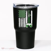 St. Patrick's Day Beer Tap USA American Flag Tumbler thumb 0