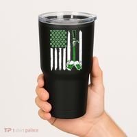 St. Patrick's Day Beer Tap USA American Flag Tumbler thumb 2