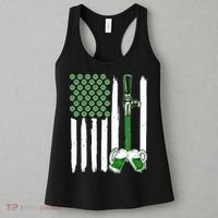 St. Patrick's Day Beer Tap USA American Flag Women's Tank Top thumb 3
