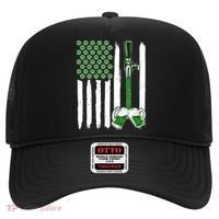 St. Patrick's Day Beer Tap USA American Flag Hat thumb 0