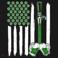 St. Patrick's Day Beer Tap USA American Flag Visor thumb 3