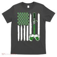 St. Patrick's Day Beer Tap USA American Flag T-Shirt thumb 0