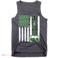 St. Patrick's Day Beer Tap USA American Flag Tank Top thumb 0
