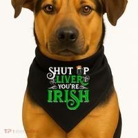 St Patricks Day, Funny St Patricks Day, Funny Irish, St Patricks Day Drinking 4 USA-Made Doggie Bandana thumb 1