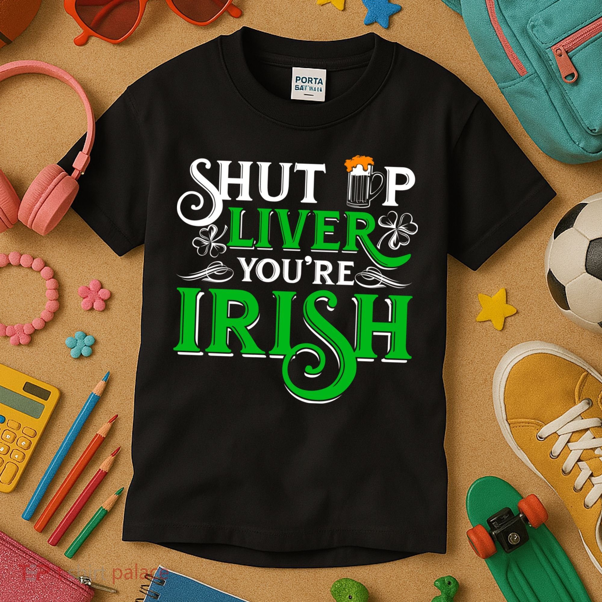 St Patricks Day, Funny St Patricks Day, Funny Irish, St Patricks Day Drinking 4 Kids T-Shirt