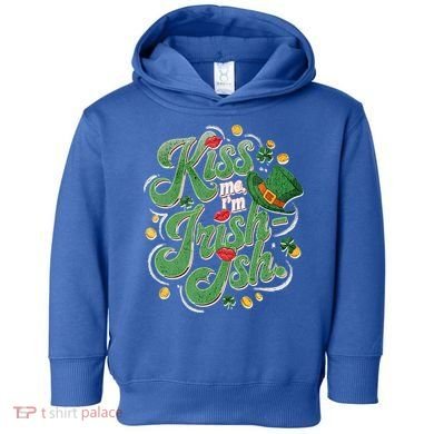 St PatrickS Day Me I Am Irishish Designs Gift Toddler Hoodie