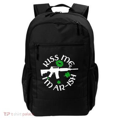 St Patricks Day Kiss Me Im Arish Ar Gun Backpack