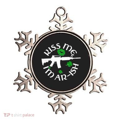 St Patricks Day Kiss Me Im Arish Ar Gun Ornament