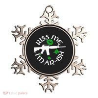 St Patricks Day Kiss Me Im Arish Ar Gun Ornament thumb 0