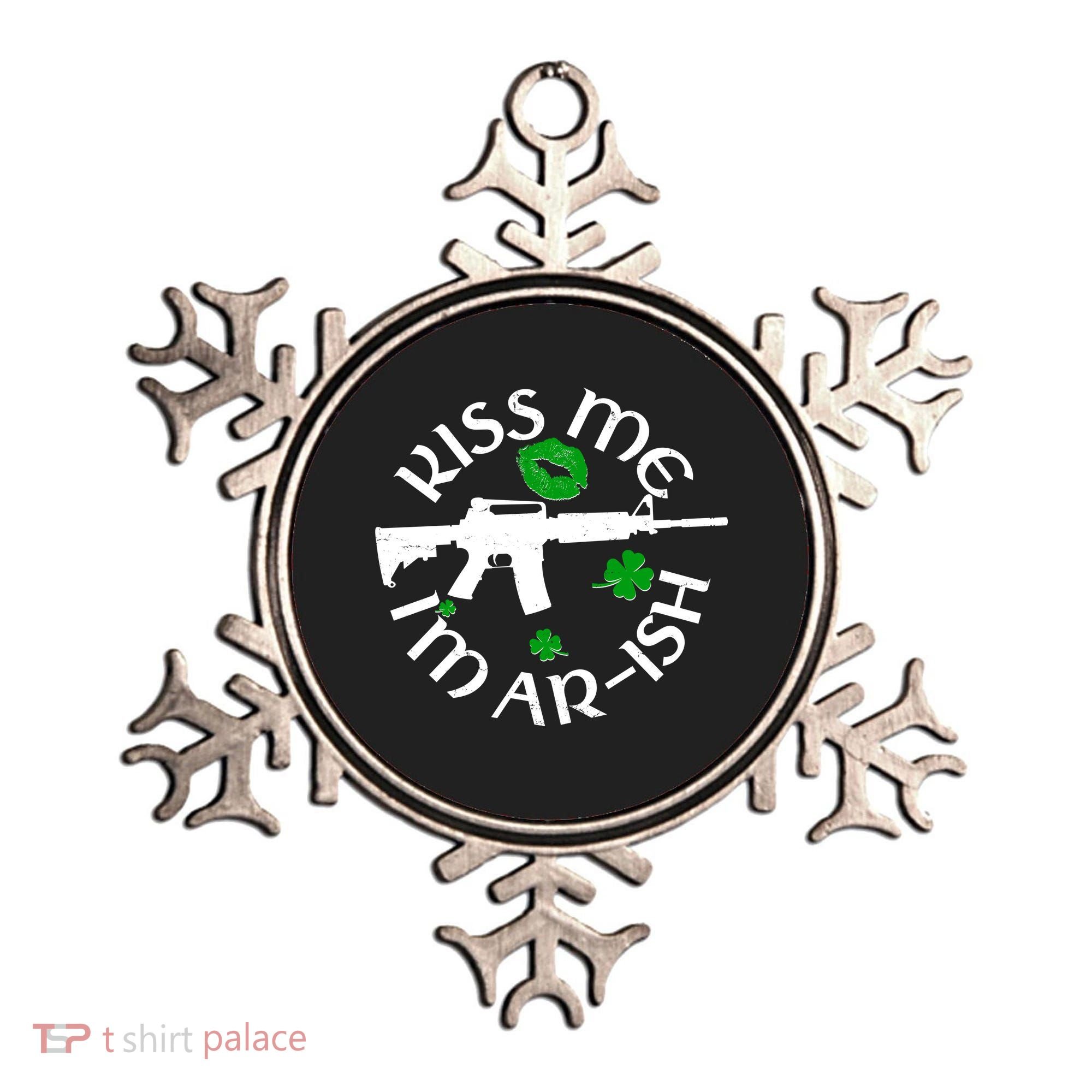 St Patricks Day Kiss Me Im Arish Ar Gun Ornament
