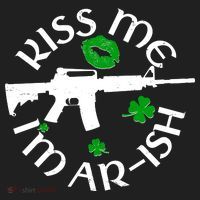 St Patricks Day Kiss Me Im Arish Ar Gun Golf Towel thumb 3