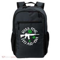 St Patricks Day Kiss Me Im Arish Ar Gun Backpack thumb 0