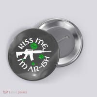 St Patricks Day Kiss Me Im Arish Ar Gun Button thumb 0