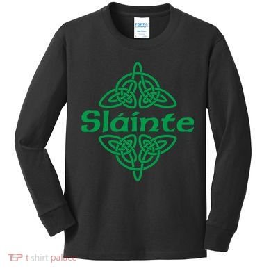 St Patricks Day, Funny St Patricks Day, Funny Irish, St Patricks Day Drinking 10 Kids Long Sleeve Shirt