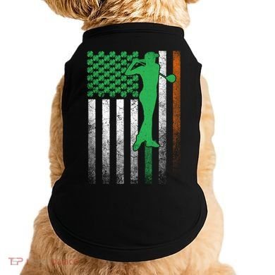 St PatrickS Day Irish American Flag Golf Golfer Golfing Gift Doggie Tank