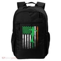 St PatrickS Day Irish American Flag Golf Golfer Golfing Gift Backpack thumb 0