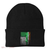 St PatrickS Day Irish American Flag Golf Golfer Golfing Gift Beanie thumb 0