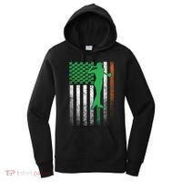 St PatrickS Day Irish American Flag Golf Golfer Golfing Gift Women's Hoodie thumb 0