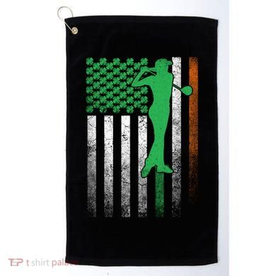 St PatrickS Day Irish American Flag Golf Golfer Golfing Gift Golf Towel