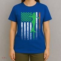 St PatrickS Day Irish American Flag Golf Golfer Golfing Gift T-Shirt thumb 4