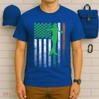 St PatrickS Day Irish American Flag Golf Golfer Golfing Gift T-Shirt thumb 6