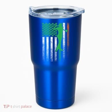 St PatrickS Day Irish American Flag Golf Golfer Golfing Gift Tumbler