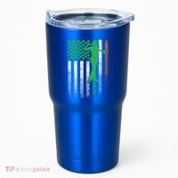 St PatrickS Day Irish American Flag Golf Golfer Golfing Gift Tumbler thumb 0
