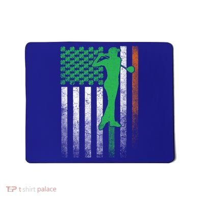 St PatrickS Day Irish American Flag Golf Golfer Golfing Gift Mousepad