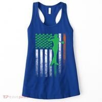 St PatrickS Day Irish American Flag Golf Golfer Golfing Gift Women's Tank Top thumb 0