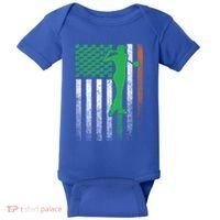 St PatrickS Day Irish American Flag Golf Golfer Golfing Gift Baby Bodysuit thumb 0