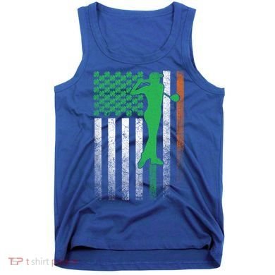 St PatrickS Day Irish American Flag Golf Golfer Golfing Gift Tank Top