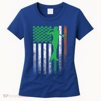 St PatrickS Day Irish American Flag Golf Golfer Golfing Gift Women's T-Shirt thumb 0