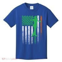 St PatrickS Day Irish American Flag Golf Golfer Golfing Gift Kids T-Shirt thumb 0