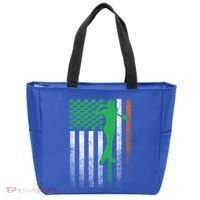 St PatrickS Day Irish American Flag Golf Golfer Golfing Gift Tote Bag thumb 0
