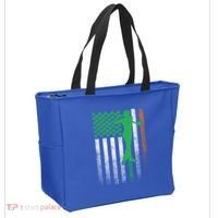 St PatrickS Day Irish American Flag Golf Golfer Golfing Gift Tote Bag thumb 2