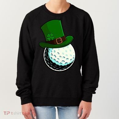 St Patricks Day Golf Lucky Leprechaun Shamrock Clovers Gift Women's Sweatshirt