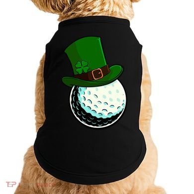 St Patricks Day Golf Lucky Leprechaun Shamrock Clovers Gift Doggie Tank