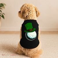 St Patricks Day Golf Lucky Leprechaun Shamrock Clovers Gift Doggie Tank thumb 2