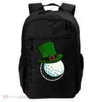St Patricks Day Golf Lucky Leprechaun Shamrock Clovers Gift Backpack thumb 0