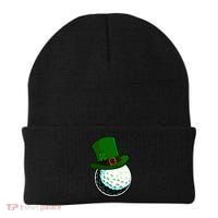 St Patricks Day Golf Lucky Leprechaun Shamrock Clovers Gift Beanie thumb 0
