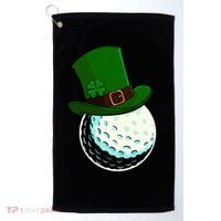 St Patricks Day Golf Lucky Leprechaun Shamrock Clovers Gift Golf Towel thumb 0