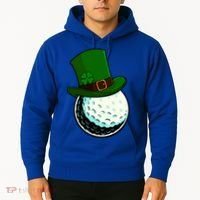 St Patricks Day Golf Lucky Leprechaun Shamrock Clovers Gift Hoodie thumb 2