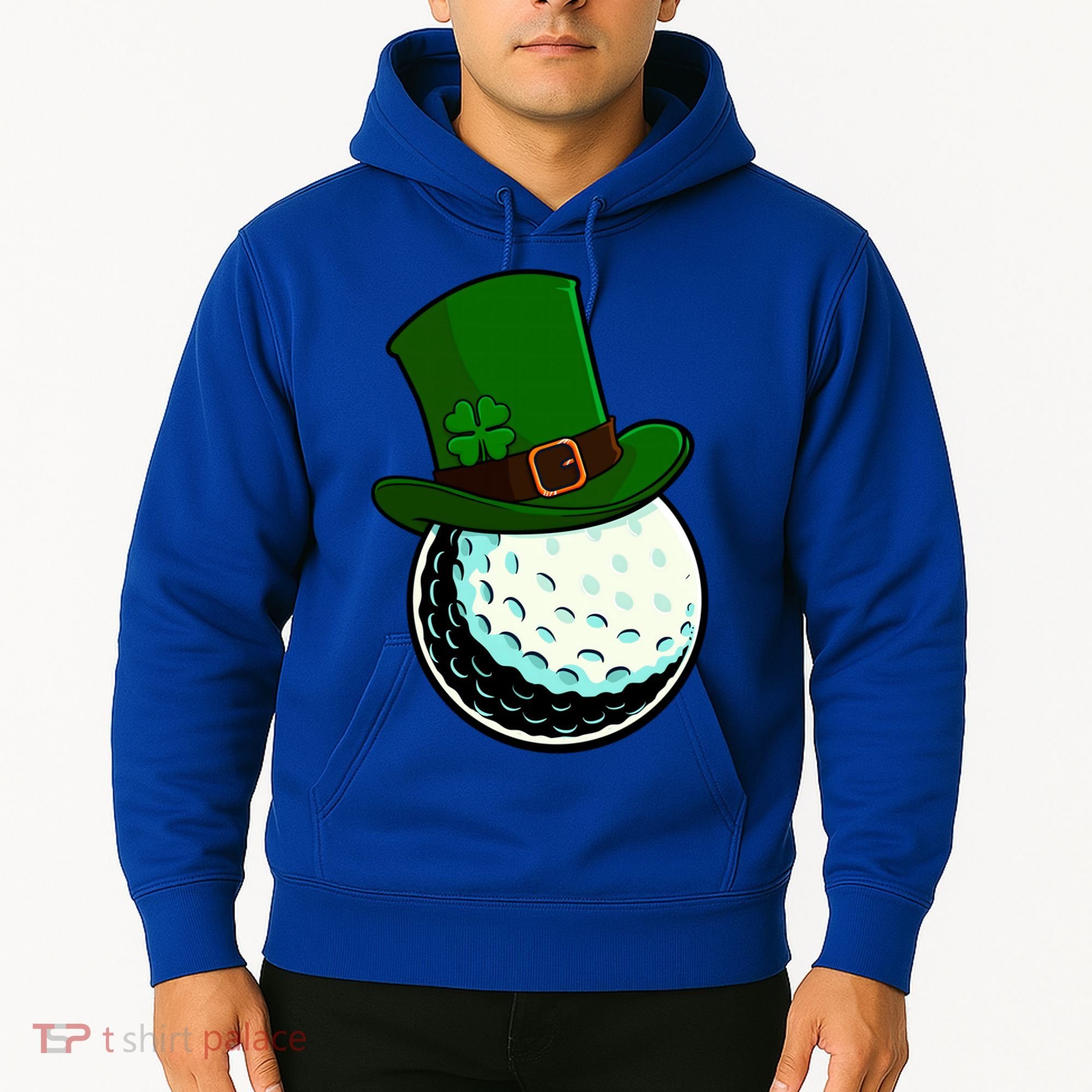 St Patricks Day Golf Lucky Leprechaun Shamrock Clovers Gift Hoodie