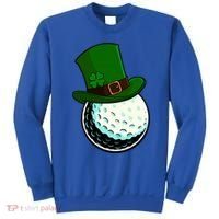 St Patricks Day Golf Lucky Leprechaun Shamrock Clovers Gift Sweatshirt thumb 0