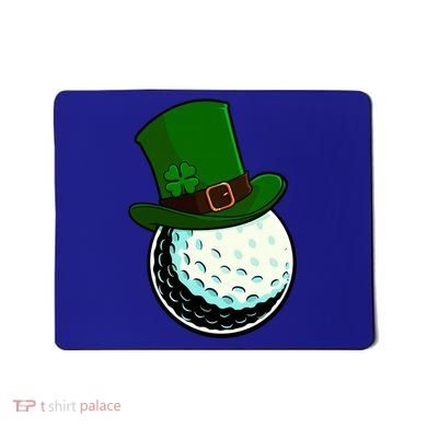 St Patricks Day Golf Lucky Leprechaun Shamrock Clovers Gift Mousepad