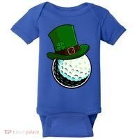 St Patricks Day Golf Lucky Leprechaun Shamrock Clovers Gift Baby Bodysuit thumb 0
